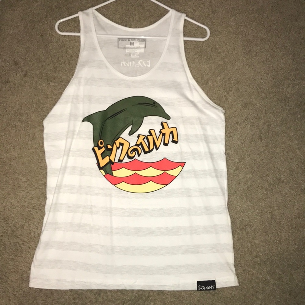 Pink dolphin tank top